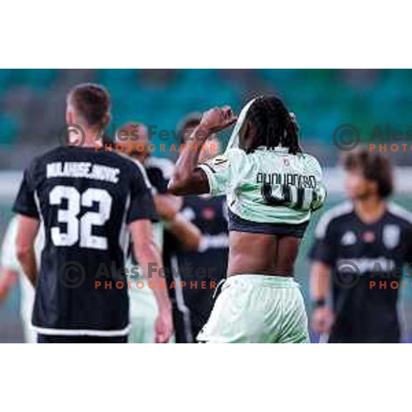 in action during UEFA Conference League 2025/2026 play-off football match between NK Olimpija Ljubljana and Noah in SRC Stozice, Ljubljana, Slovenia on August 21, 2025