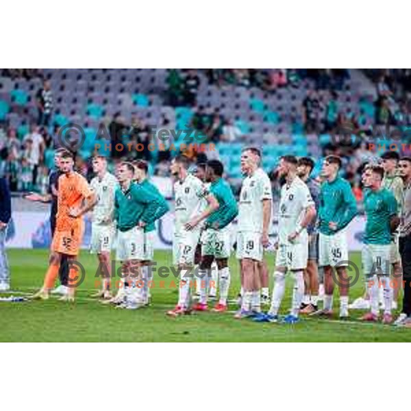 in action during UEFA Conference League 2025/2026 play-off football match between NK Olimpija Ljubljana and Noah in SRC Stozice, Ljubljana, Slovenia on August 21, 2025