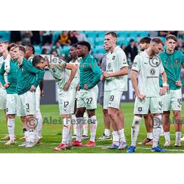 in action during UEFA Conference League 2025/2026 play-off football match between NK Olimpija Ljubljana and Noah in SRC Stozice, Ljubljana, Slovenia on August 21, 2025