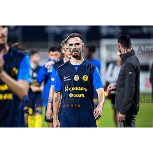 Darko Hrka in action during UEFA Conference League 2025/26 play-off football match between NK Celje (SLO) and FC Banik Ostrava (CZE) in Stadion z’dezele, Celje, Slovenia on August 21, 2025. Photo: Jure Banfi