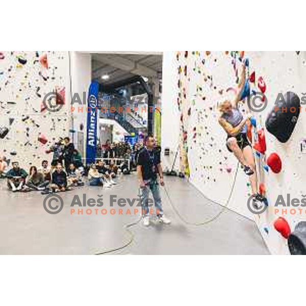 24h Climbing Marathon with Janja Garnbret, Slovenska Bistrica, Slovenia, on August 22. 2025. Photo Grega Valancic