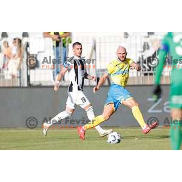Dominik Ivkic in action during Prva liga Telemach 2025/2026 football match between Koper and Mura at Bonifika Stadium in Koper, Slovenia on August 23, 2025 