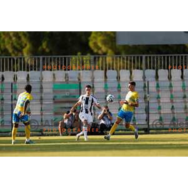 in action during Prva liga Telemach 2025/2026 football match between Koper and Mura at Bonifika Stadium in Koper, Slovenia on August 23, 2025 