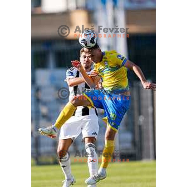 in action during Prva liga Telemach 2025/2026 football match between Koper and Mura at Bonifika Stadium in Koper, Slovenia on August 23, 2025 