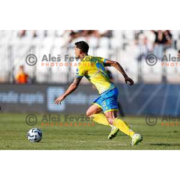 in action during Prva liga Telemach 2025/2026 football match between Koper and Mura at Bonifika Stadium in Koper, Slovenia on August 23, 2025 