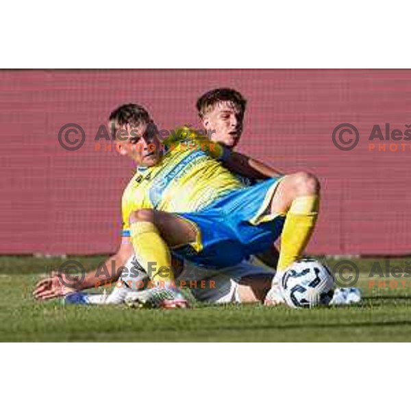 in action during Prva liga Telemach 2025/2026 football match between Koper and Mura at Bonifika Stadium in Koper, Slovenia on August 23, 2025 