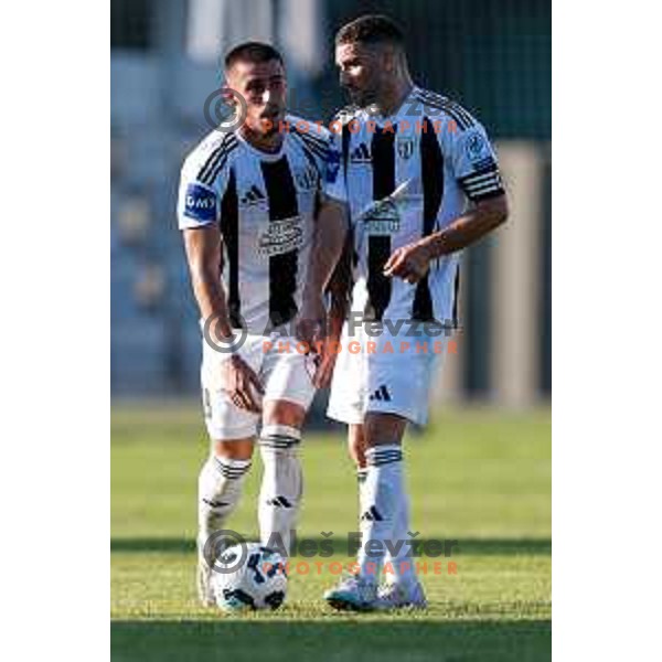 in action during Prva liga Telemach 2025/2026 football match between Koper and Mura at Bonifika Stadium in Koper, Slovenia on August 23, 2025 