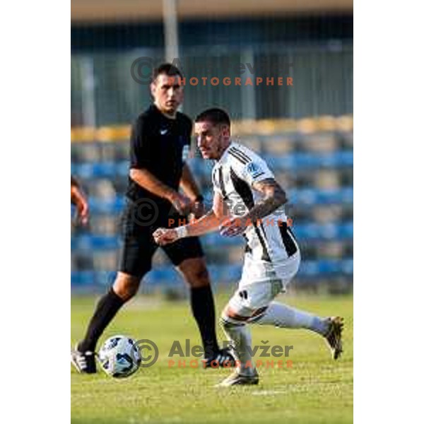 in action during Prva liga Telemach 2025/2026 football match between Koper and Mura at Bonifika Stadium in Koper, Slovenia on August 23, 2025 