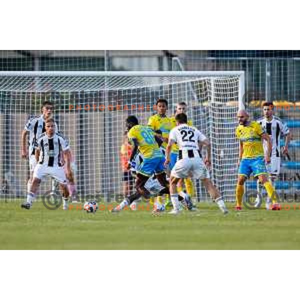 in action during Prva liga Telemach 2025/2026 football match between Koper and Mura at Bonifika Stadium in Koper, Slovenia on August 23, 2025 