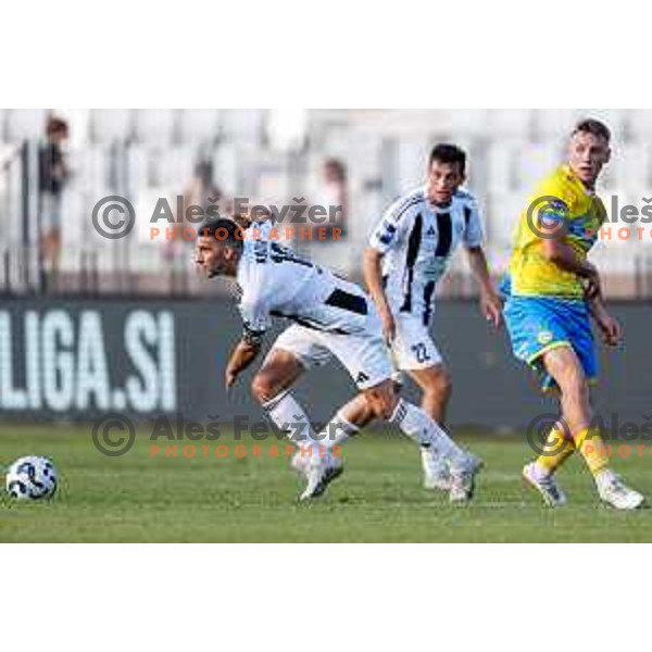 in action during Prva liga Telemach 2025/2026 football match between Koper and Mura at Bonifika Stadium in Koper, Slovenia on August 23, 2025 