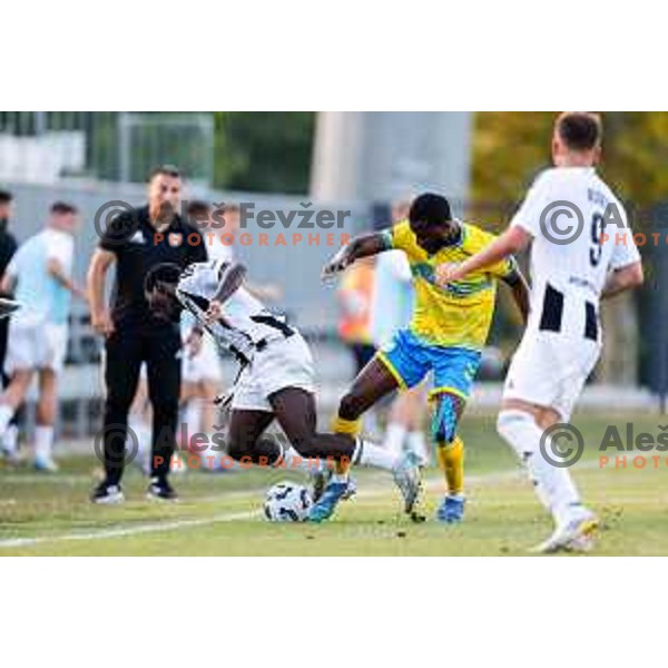 in action during Prva liga Telemach 2025/2026 football match between Koper and Mura at Bonifika Stadium in Koper, Slovenia on August 23, 2025 