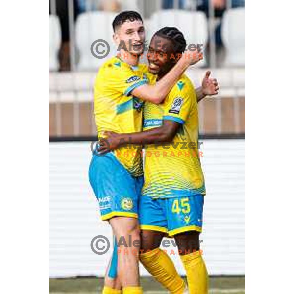 Isaac Matondo in action during Prva liga Telemach 2025/2026 football match between Koper and Mura at Bonifika Stadium in Koper, Slovenia on August 23, 2025 