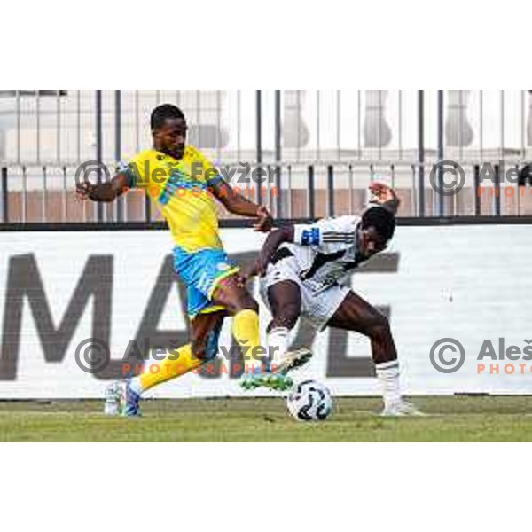 in action during Prva liga Telemach 2025/2026 football match between Koper and Mura at Bonifika Stadium in Koper, Slovenia on August 23, 2025 