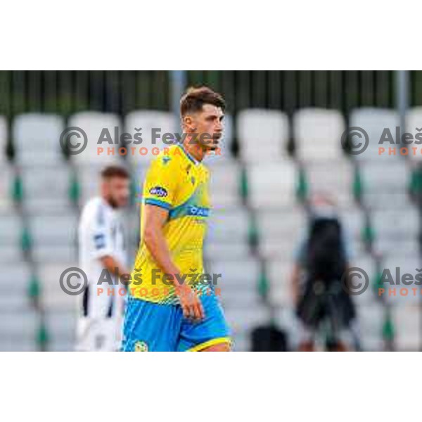 Deni Juric in action during Prva liga Telemach 2025/2026 football match between Koper and Mura at Bonifika Stadium in Koper, Slovenia on August 23, 2025 
