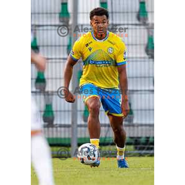 in action during Prva liga Telemach 2025/2026 football match between Koper and Mura at Bonifika Stadium in Koper, Slovenia on August 23, 2025 