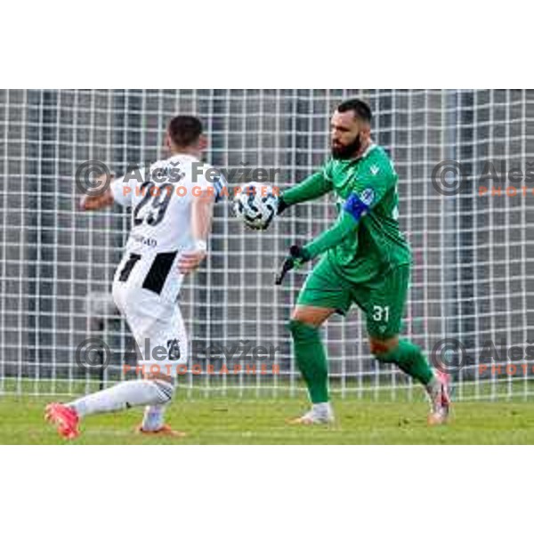 in action during Prva liga Telemach 2025/2026 football match between Koper and Mura at Bonifika Stadium in Koper, Slovenia on August 23, 2025 