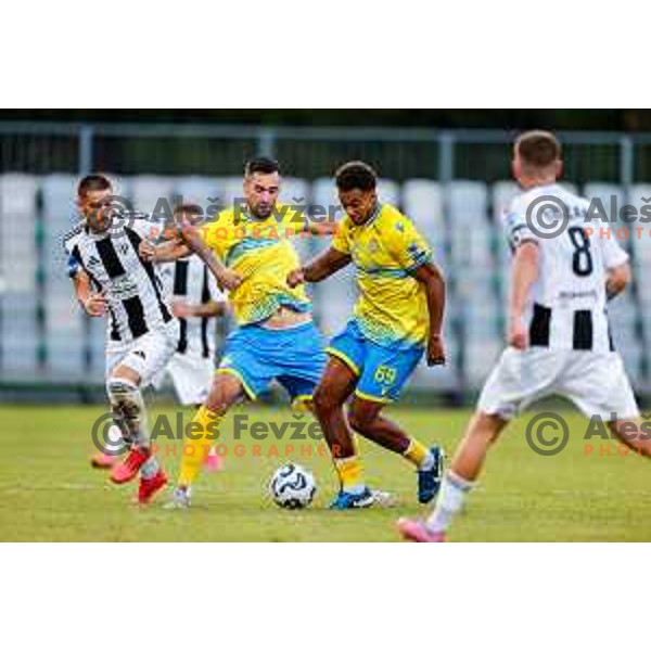 in action during Prva liga Telemach 2025/2026 football match between Koper and Mura at Bonifika Stadium in Koper, Slovenia on August 23, 2025 