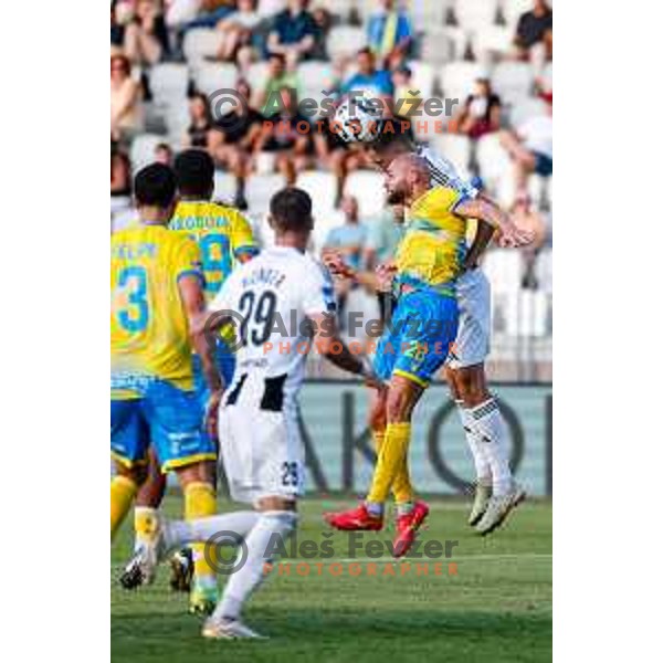 in action during Prva liga Telemach 2025/2026 football match between Koper and Mura at Bonifika Stadium in Koper, Slovenia on August 23, 2025 