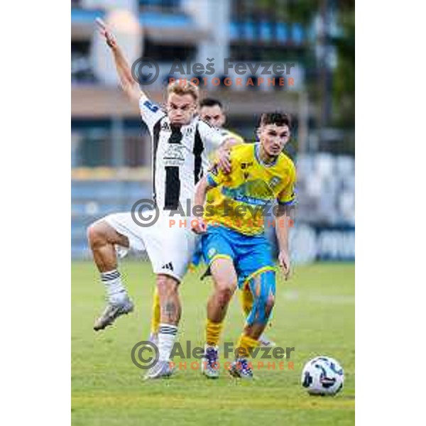 in action during Prva liga Telemach 2025/2026 football match between Koper and Mura at Bonifika Stadium in Koper, Slovenia on August 23, 2025 