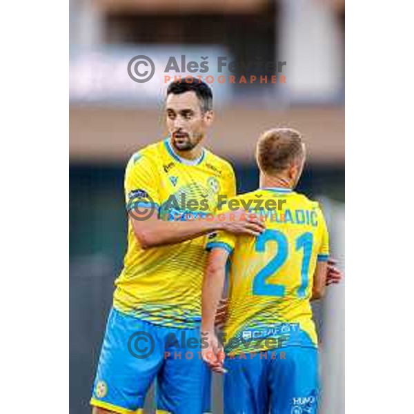 in action during Prva liga Telemach 2025/2026 football match between Koper and Mura at Bonifika Stadium in Koper, Slovenia on August 23, 2025 