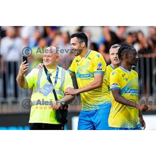 in action during Prva liga Telemach 2025/2026 football match between Koper and Mura at Bonifika Stadium in Koper, Slovenia on August 23, 2025 
