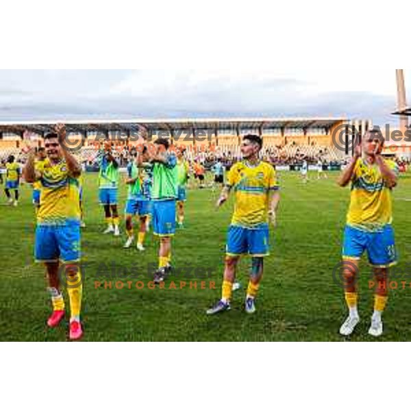 in action during Prva liga Telemach 2025/2026 football match between Koper and Mura at Bonifika Stadium in Koper, Slovenia on August 23, 2025 