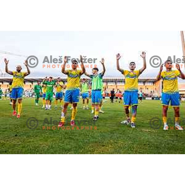 in action during Prva liga Telemach 2025/2026 football match between Koper and Mura at Bonifika Stadium in Koper, Slovenia on August 23, 2025 