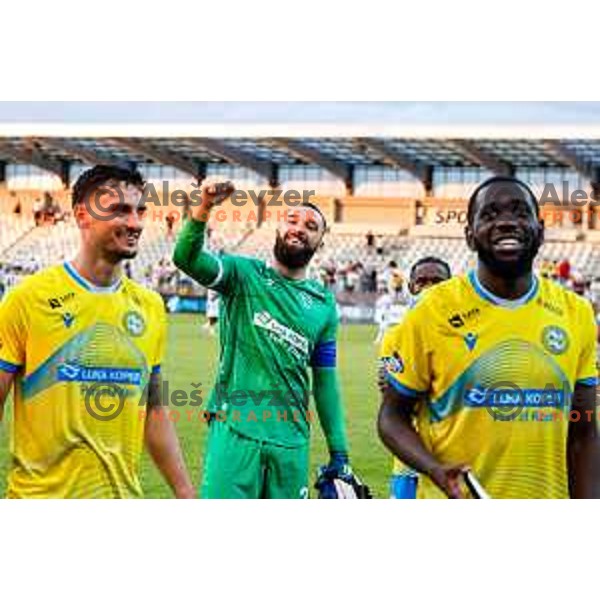 in action during Prva liga Telemach 2025/2026 football match between Koper and Mura at Bonifika Stadium in Koper, Slovenia on August 23, 2025 