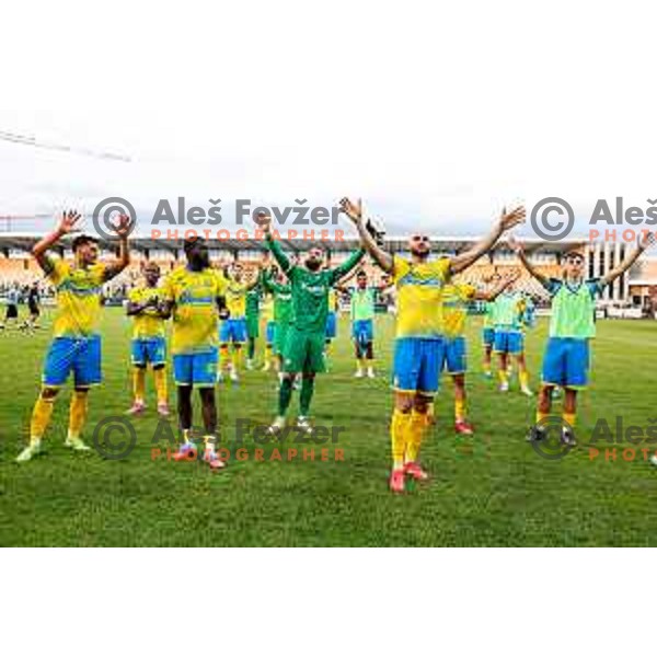 in action during Prva liga Telemach 2025/2026 football match between Koper and Mura at Bonifika Stadium in Koper, Slovenia on August 23, 2025 