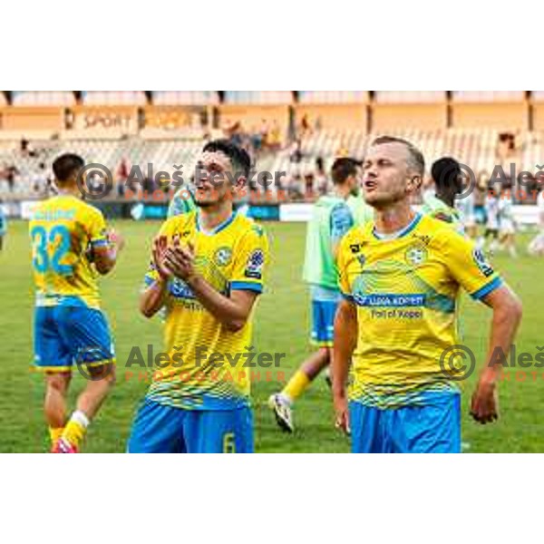 in action during Prva liga Telemach 2025/2026 football match between Koper and Mura at Bonifika Stadium in Koper, Slovenia on August 23, 2025 