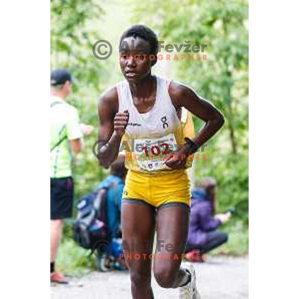 Gloria Chebet (KEN), winner in Women\'s category at WMRA Smarna Gora final race of the 2025 season- Tek na Smarno goro, Ljubljana, Slovenia on August 24, 2025