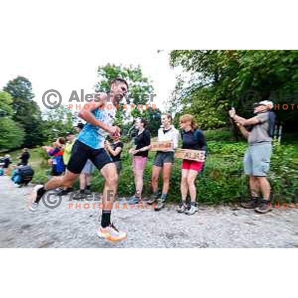 Klemen Spanring (SLO) competes at WMRA Smarna Gora final race of the 2025 season- Tek na Smarno goro, Ljubljana, Slovenia on August 24, 2025