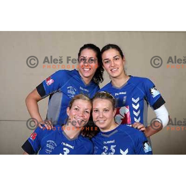 members of handball team Krim Mercator at official team shot for 2008-09 Championsleague. Ljubljana, Slovenia 29.10.2008 