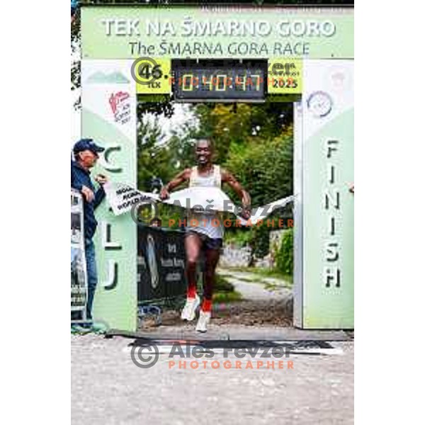 Philemon Kiriago (KEN), winner of WMRA Smarna Gora final race of the 2025 season- Tek na Smarno goro, Ljubljana, Slovenia on August 24, 2025