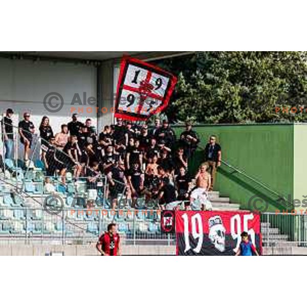 in action during Prva liga Telemach 2025/2026 football match between Primorje and Olimpija in Ajdovscina, Slovenia on August 24, 2025