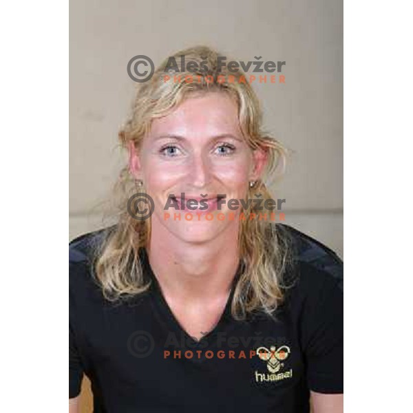 member of handball team Krim Mercator at official team shot for 2008-09 Championsleague. Ljubljana, Slovenia 29.10.2008 