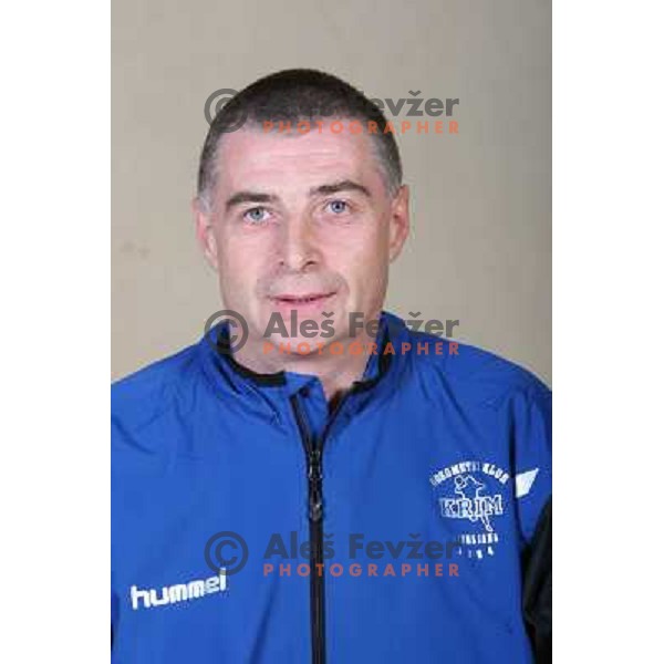 member of handball team Krim Mercator at official team shot for 2008-09 Championsleague. Ljubljana, Slovenia 29.10.2008 