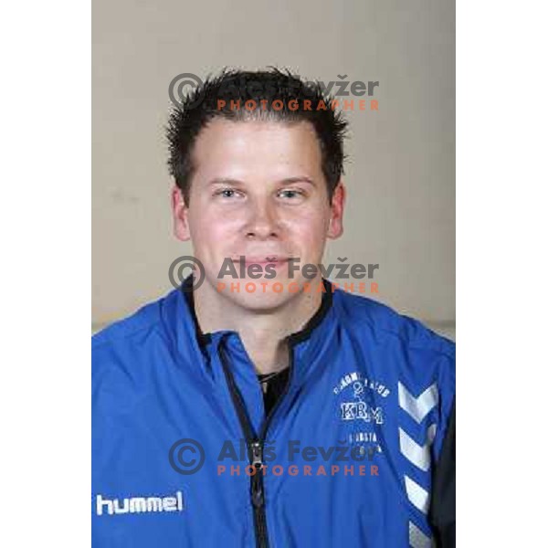 member of handball team Krim Mercator at official team shot for 2008-09 Championsleague. Ljubljana, Slovenia 29.10.2008 