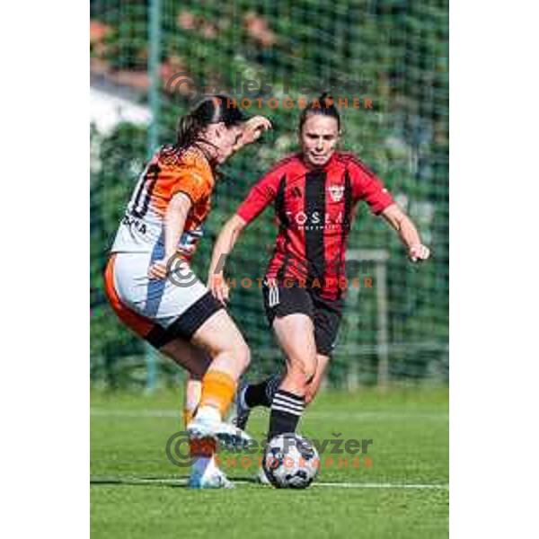 during 1.ZNL Triglav 2025/2026 league women’s football match between Primorje Tosla Nutricosmetics and ZNK Cerklje in Ajdovscina, Slovenia on August 24, 2025