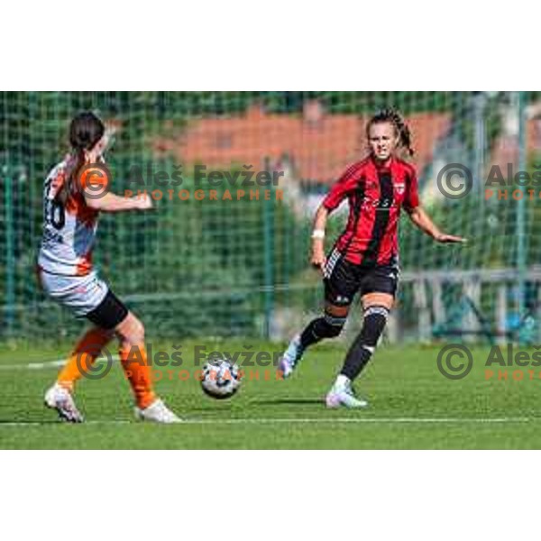 during 1.ZNL Triglav 2025/2026 league women’s football match between Primorje Tosla Nutricosmetics and ZNK Cerklje in Ajdovscina, Slovenia on August 24, 2025