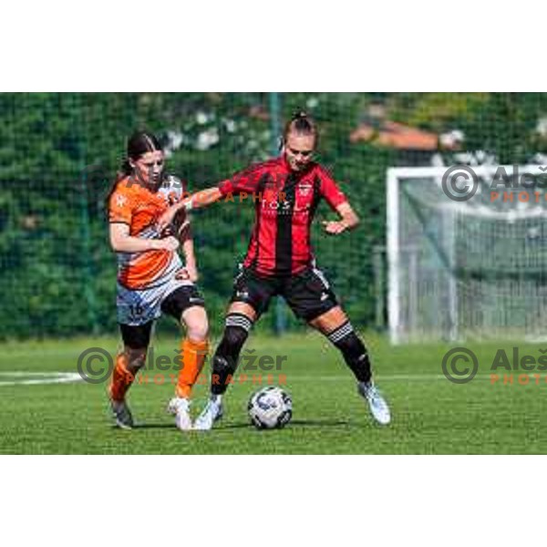 during 1.ZNL Triglav 2025/2026 league women’s football match between Primorje Tosla Nutricosmetics and ZNK Cerklje in Ajdovscina, Slovenia on August 24, 2025