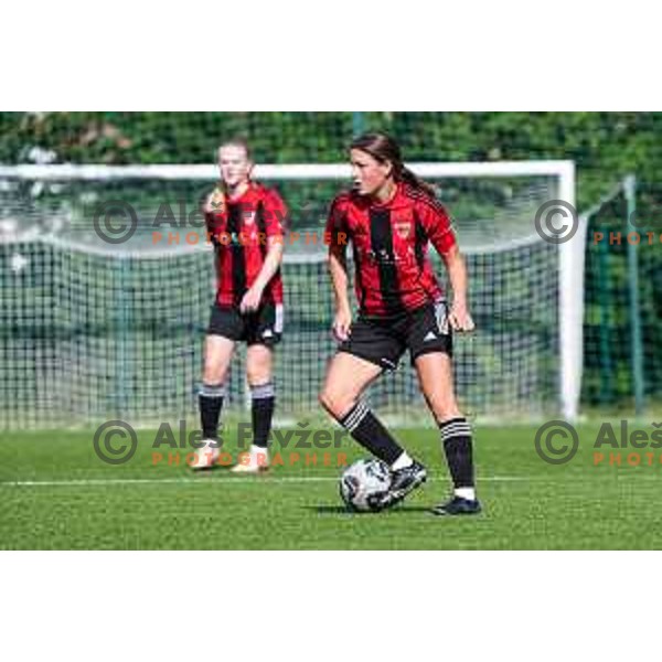 during 1.ZNL Triglav 2025/2026 league women’s football match between Primorje Tosla Nutricosmetics and ZNK Cerklje in Ajdovscina, Slovenia on August 24, 2025