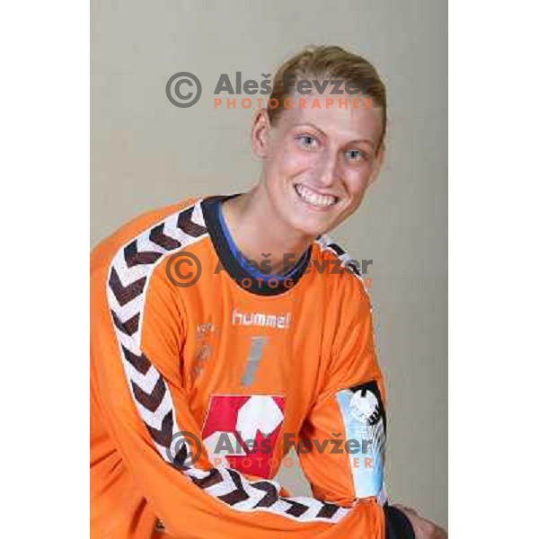 member of handball team Krim Mercator at official team shot for 2008-09 Championsleague. Ljubljana, Slovenia 29.10.2008 