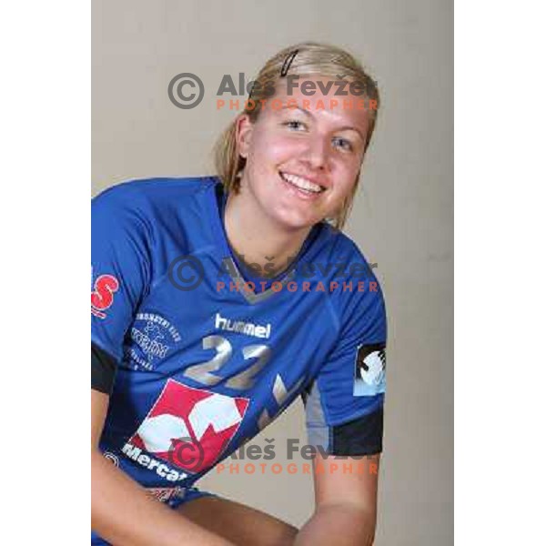 member of handball team Krim Mercator at official team shot for 2008-09 Championsleague. Ljubljana, Slovenia 29.10.2008 