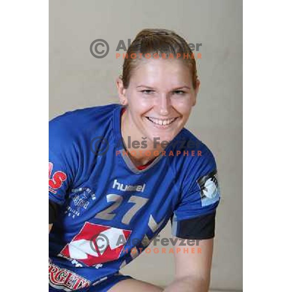 member of handball team Krim Mercator at official team shot for 2008-09 Championsleague. Ljubljana, Slovenia 29.10.2008 