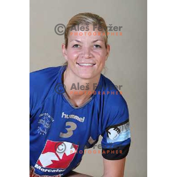 member of handball team Krim Mercator at official team shot for 2008-09 Championsleague. Ljubljana, Slovenia 29.10.2008 
