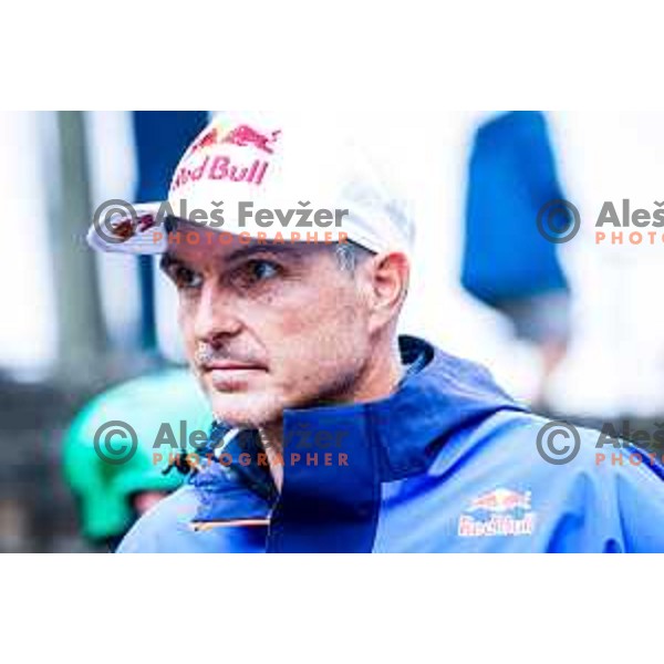 Peter Kauzer (SLO) during ICF World Cup Canoe Slalom Men’s K-1 race in Tacen, Ljubljana, Slovenia on August 29, 2025