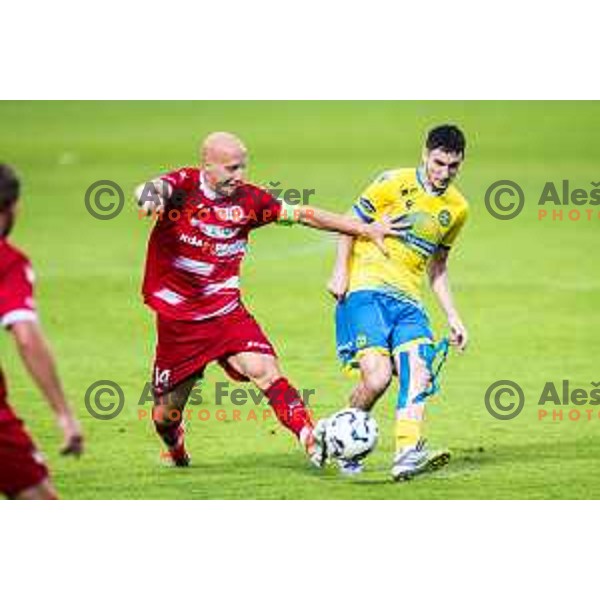 Tomislav Jagic in action during Prva liga Telemach 2025/26 football match between NK Aluminij and NK Koper in Sportni park Kidricevo, Slovenia on August 29, 2025. Photo: Jure Banfi