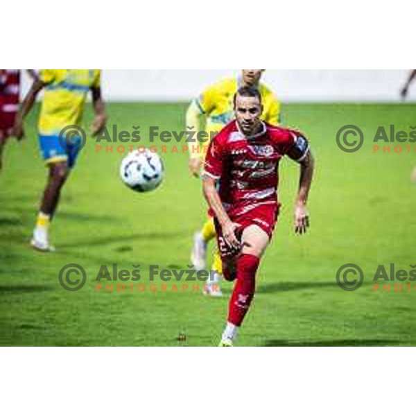 Ivijan Svrznjak in action during Prva liga Telemach 2025/26 football match between NK Aluminij and NK Koper in Sportni park Kidricevo, Slovenia on August 29, 2025. Photo: Jure Banfi