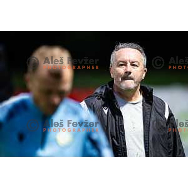 Slavisa Stojanovic, head coach of NK Koper during Prva liga Telemach 2025/26 football match between NK Aluminij and NK Koper in Sportni park Kidricevo, Slovenia on August 29, 2025. Photo: Jure Banfi